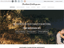 Tablet Screenshot of charlestonweddings.com